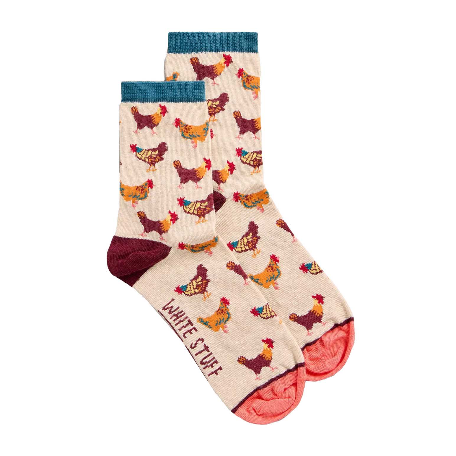 White Stuff Clucky Hens Ankle Sock